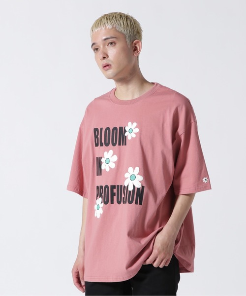 BEAVER（ビーバー）の「B omnivore/ビーオムニボー　FLOWER TEE 16/S オープンエンド天竺 Tシャツ（Tシャツ/カットソー・メンズ・ブラック/ホワイト/ピンク・L/M）」の13枚目の写真