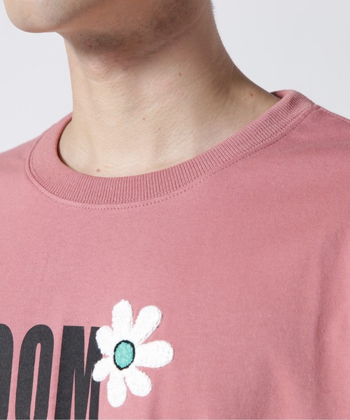 BEAVER（ビーバー）の「B omnivore/ビーオムニボー　FLOWER TEE 16/S オープンエンド天竺 Tシャツ（Tシャツ/カットソー・メンズ・ブラック/ホワイト/ピンク・L/M）」の17枚目の写真