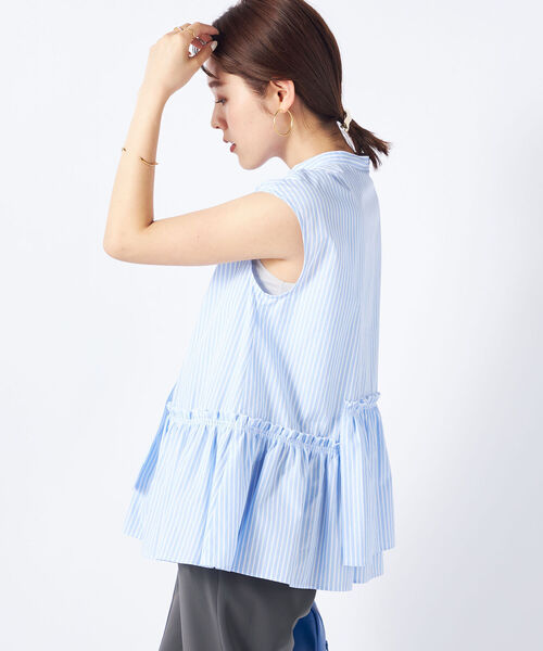 NOLLEY’S Sophi(ノーリーズソフィ)の「ペプラムギャザーブラウス(シャツ/ブラウス・レディース・ホワイト/ブラック/ブルー系その他3/ベビーピンク・38)」の13枚目の写真