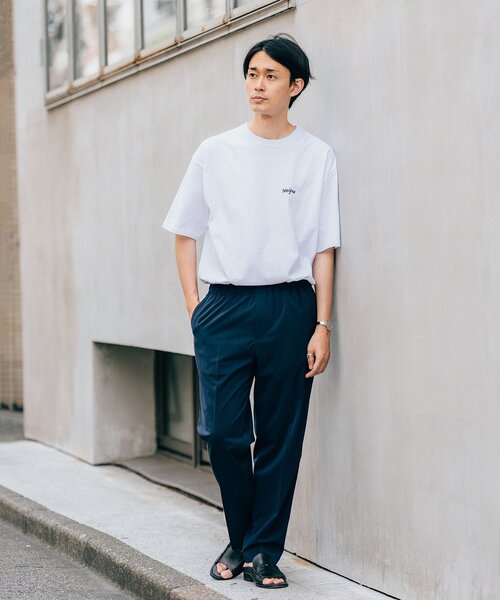 EDIFICE（エディフィス）の「”接触冷感機能” クールタッチ トロピカル イージーパンツ（スラックス・メンズ・ネイビー/ベージュ/ブラック/ブラウン・SMALL/MEDIUM/LARGE）」の5枚目の写真