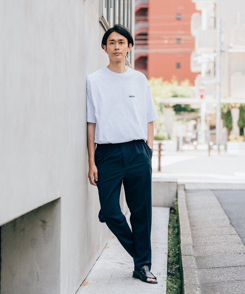 EDIFICE（エディフィス）の「”接触冷感機能” クールタッチ トロピカル イージーパンツ（スラックス・メンズ・ネイビー/ベージュ/ブラック/ブラウン・SMALL/MEDIUM/LARGE）」の7枚目の写真