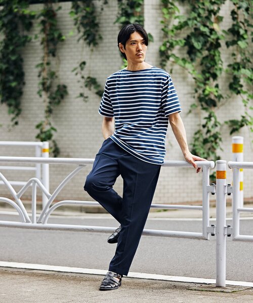 EDIFICE（エディフィス）の「”接触冷感機能” クールタッチ トロピカル イージーパンツ（スラックス・メンズ・ネイビー/ベージュ/ブラック/ブラウン・SMALL/MEDIUM/LARGE）」の17枚目の写真