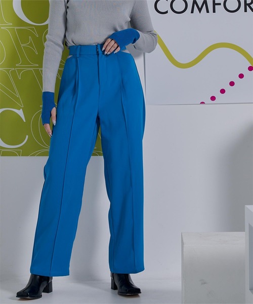 miette（ミエット）の「サイドカットセミワイドパンツ（その他パンツ・レディース・ブルー/グレー/ブラック・FREE）」の10枚目の写真