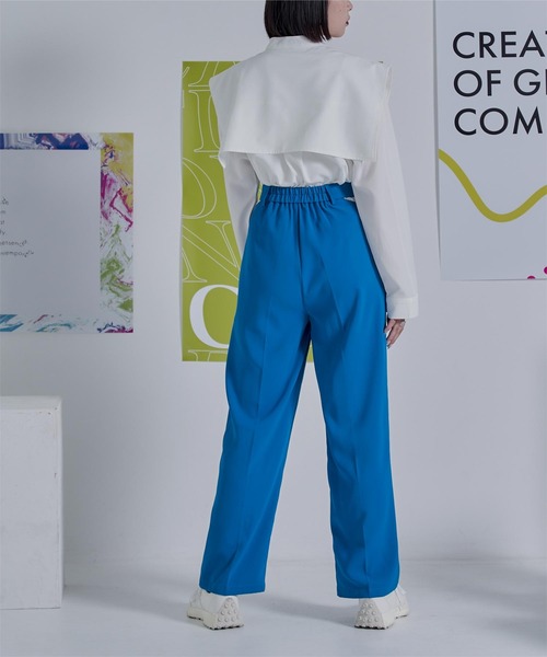 miette（ミエット）の「サイドカットセミワイドパンツ（その他パンツ・レディース・ブルー/グレー/ブラック・FREE）」の11枚目の写真