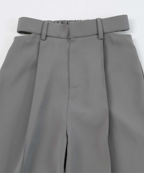 miette（ミエット）の「サイドカットセミワイドパンツ（その他パンツ・レディース・ブルー/グレー/ブラック・FREE）」の12枚目の写真