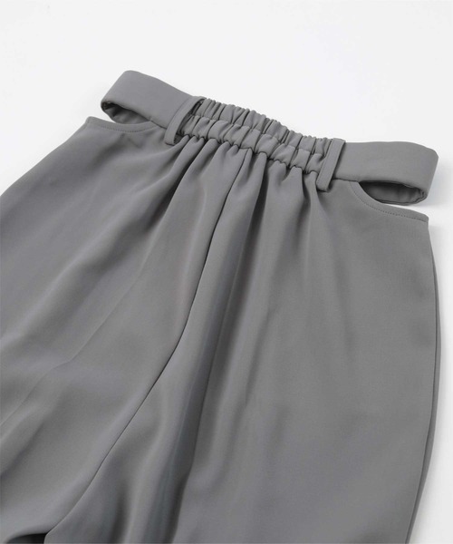 miette（ミエット）の「サイドカットセミワイドパンツ（その他パンツ・レディース・ブルー/グレー/ブラック・FREE）」の14枚目の写真