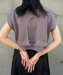 &g'aime | 【&g’aime】バックオープンショートニット(ニット/セーター)