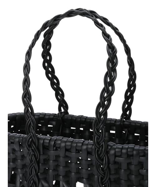 Samansa Mos2(サマンサ モスモス)の「透かし編みメルカドバッグ(ハンドバッグ・レディース・チャコールグレー/オフホワイト・F)」の8枚目の写真