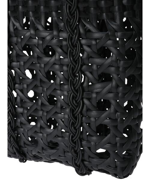 Samansa Mos2(サマンサ モスモス)の「透かし編みメルカドバッグ(ハンドバッグ・レディース・チャコールグレー/オフホワイト・F)」の9枚目の写真