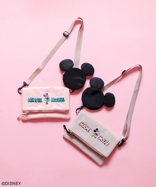 Disney(ディズニー)の「ディズニー ミッキー&フレンズ カスタムサコッシュ(ボディバッグ/ウエストポーチ・レディース・グレー系その他/ピンク・FREE)」の6枚目の写真