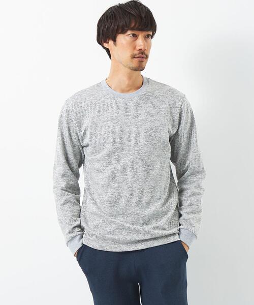 green label relaxing（グリーンレーベルリラクシング）の「【WEB限定】JUSTFIT メランジ クルーネック カットソー（Tシャツ/カットソー・メンズ・ネイビー/グレー/ダークグレー・XL/L/M/S）」の5枚目の写真