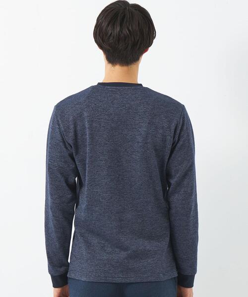 green label relaxing（グリーンレーベルリラクシング）の「【WEB限定】JUSTFIT メランジ クルーネック カットソー（Tシャツ/カットソー・メンズ・ネイビー/グレー/ダークグレー・XL/L/M/S）」の8枚目の写真