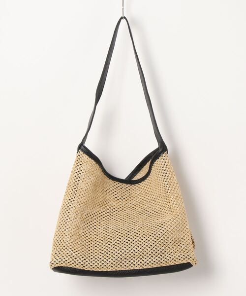 aimoha（アイモハ）の「大容量　手編みトートバッグ（かごバッグ・レディース・ホワイト/ブラウン/ブラック・FREE）」の10枚目の写真