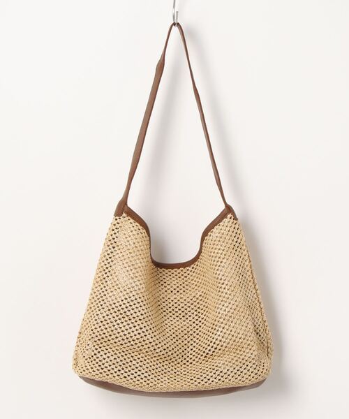 aimoha（アイモハ）の「大容量　手編みトートバッグ（かごバッグ・レディース・ホワイト/ブラウン/ブラック・FREE）」の11枚目の写真