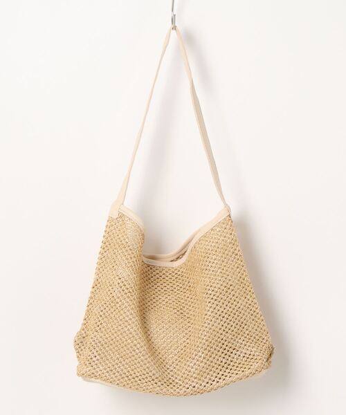 aimoha（アイモハ）の「大容量　手編みトートバッグ（かごバッグ・レディース・ホワイト/ブラウン/ブラック・FREE）」の9枚目の写真