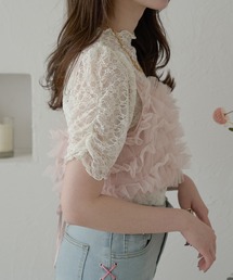 シアーシャーリングレーストップス/【WEB/EC限定商品】