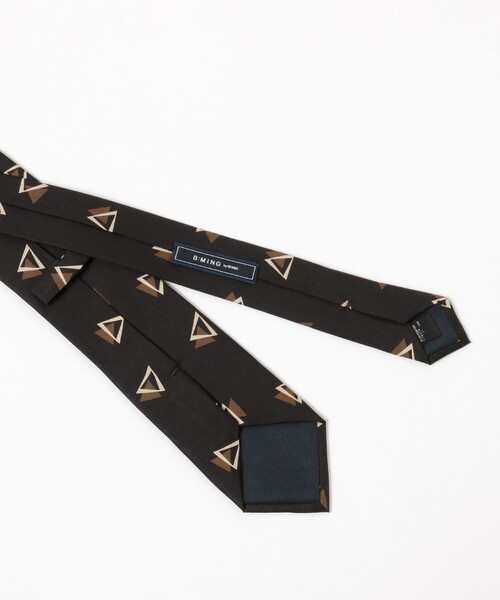 B:MING by BEAMS（ビーミングバイビームス）の「B:MING by BEAMS / シルク プリント 小紋柄 ネクタイ 23AW（ネクタイ・メンズ・グレー/ブラック/ブルー・ONE SIZE）」の7枚目の写真