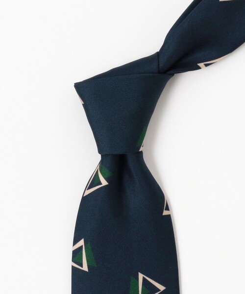 B:MING by BEAMS（ビーミングバイビームス）の「B:MING by BEAMS / シルク プリント 小紋柄 ネクタイ 23AW（ネクタイ・メンズ・グレー/ブラック/ブルー・ONE SIZE）」の11枚目の写真