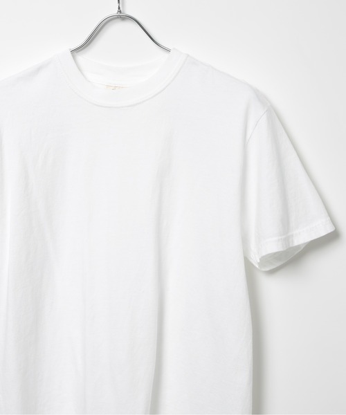 comfort colors（コンフォートカラーズ）の「【COMFORT COLORS】カラバリ豊富！6.1オンスガーメントダイTシャツ半袖 CC1717 MURS（Tシャツ/カットソー・メンズ・オレンジ/ダークグリーン/ホワイト/ピンク/マスタード/ライトイエロー/カーキ/グレイッシュブルー/ネイビー/グリーン/スミクロ/ワイン/アイボリー/スカイブルー/インディゴブルー/グレー/フューシャピンク/レッド/オリーブ/ブラウン/ラベンダー/ブルー・S/M/L/XL）」の2枚目の写真