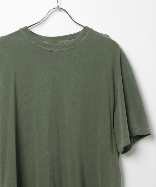 comfort colors（コンフォートカラーズ）の「【COMFORT COLORS】カラバリ豊富！6.1オンスガーメントダイTシャツ半袖 CC1717 MURS（Tシャツ/カットソー・メンズ・オレンジ/ダークグリーン/ホワイト/ピンク/マスタード/ライトイエロー/カーキ/グレイッシュブルー/ネイビー/グリーン/スミクロ/ワイン/アイボリー/スカイブルー/インディゴブルー/グレー/フューシャピンク/レッド/オリーブ/ブラウン/ラベンダー/ブルー・S/M/L/XL）」の8枚目の写真