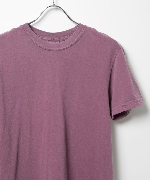 comfort colors（コンフォートカラーズ）の「【COMFORT COLORS】カラバリ豊富！6.1オンスガーメントダイTシャツ半袖 CC1717 MURS（Tシャツ/カットソー・メンズ・オレンジ/ダークグリーン/ホワイト/ピンク/マスタード/ライトイエロー/カーキ/グレイッシュブルー/ネイビー/グリーン/スミクロ/ワイン/アイボリー/スカイブルー/インディゴブルー/グレー/フューシャピンク/レッド/オリーブ/ブラウン/ラベンダー/ブルー・S/M/L/XL）」の21枚目の写真