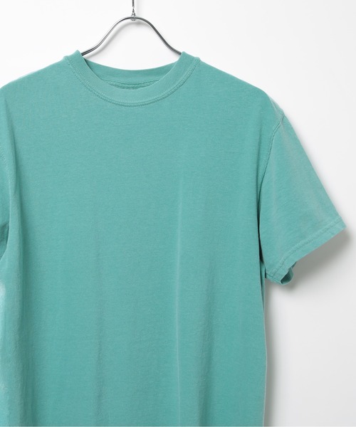 comfort colors（コンフォートカラーズ）の「【COMFORT COLORS】カラバリ豊富！6.1オンスガーメントダイTシャツ半袖 CC1717 MURS（Tシャツ/カットソー・メンズ・オレンジ/ダークグリーン/ホワイト/ピンク/マスタード/ライトイエロー/カーキ/グレイッシュブルー/ネイビー/グリーン/スミクロ/ワイン/アイボリー/スカイブルー/インディゴブルー/グレー/フューシャピンク/レッド/オリーブ/ブラウン/ラベンダー/ブルー・S/M/L/XL）」の10枚目の写真