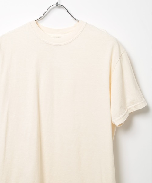 アミパリ クリーム色 Tシャツ 半袖 ベージュ コットン フローラル Ami パッチ Tシャツ クリーム