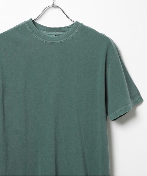 comfort colors（コンフォートカラーズ）の「【COMFORT COLORS】カラバリ豊富！6.1オンスガーメントダイTシャツ半袖 CC1717 MURS（Tシャツ/カットソー・メンズ・オレンジ/ダークグリーン/ホワイト/ピンク/マスタード/ライトイエロー/カーキ/グレイッシュブルー/ネイビー/グリーン/スミクロ/ワイン/アイボリー/スカイブルー/インディゴブルー/グレー/フューシャピンク/レッド/オリーブ/ブラウン/ラベンダー/ブルー・S/M/L/XL）」の7枚目の写真