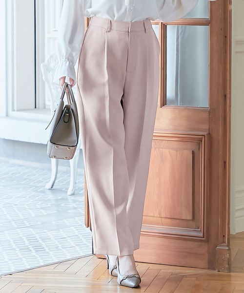 alotta(アロッタ)の「センタープレスワイドパンツ(その他パンツ・レディース・ベージュ系その他/ブラック/グレイッシュブルー/ライトベージュ・M/LL/L/3L)」の4枚目の写真