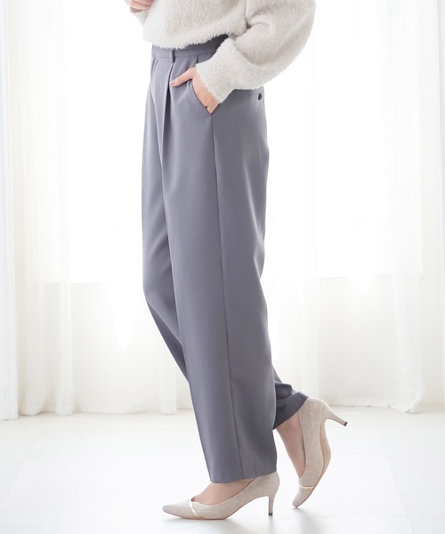 alotta(アロッタ)の「センタープレスワイドパンツ(その他パンツ・レディース・ベージュ系その他/ブラック/グレイッシュブルー/ライトベージュ・M/LL/L/3L)」の5枚目の写真