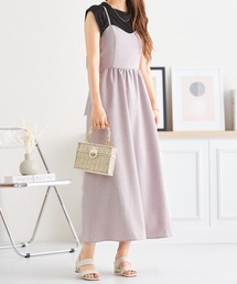 acro | バックリボンフレアキャミワンピース/AC3418(ワンピース)