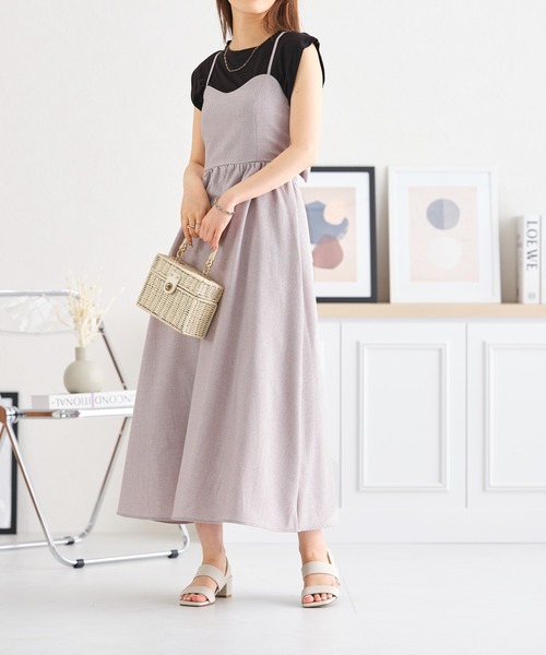 acro（アクロ）の「バックリボンフレアキャミワンピース/AC3418（ワンピース・レディース・ブラック/ピンク・ﾌﾘ-）」の4枚目の写真