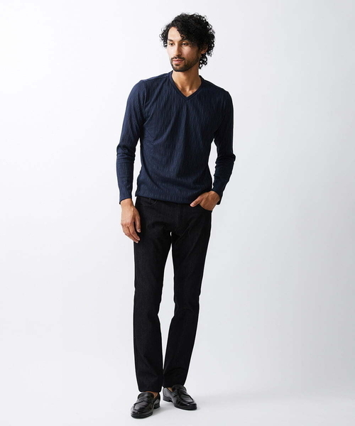 MICHEL KLEIN HOMME   （ミッシェルクランオム）の「《日本製》オリジナルボタニカル柄カットソー（Tシャツ/カットソー・メンズ・ブルー/グレー/ホワイト/ダークグレー・X-LARGE/LARGE/MEDIUM）」の20枚目の写真