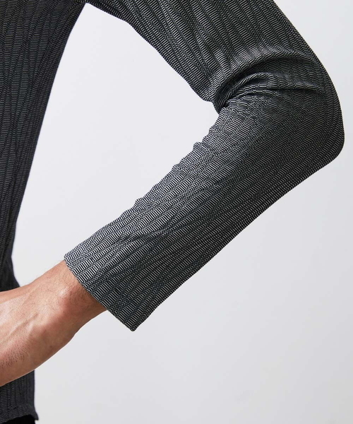 MICHEL KLEIN HOMME   （ミッシェルクランオム）の「《日本製》オリジナルボタニカル柄カットソー（Tシャツ/カットソー・メンズ・ブルー/グレー/ホワイト/ダークグレー・X-LARGE/LARGE/MEDIUM）」の12枚目の写真