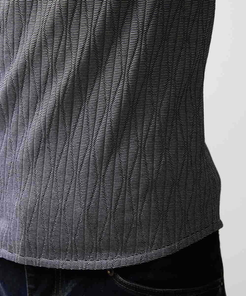 MICHEL KLEIN HOMME   （ミッシェルクランオム）の「《日本製》オリジナルボタニカル柄カットソー（Tシャツ/カットソー・メンズ・ブルー/グレー/ホワイト/ダークグレー・X-LARGE/LARGE/MEDIUM）」の11枚目の写真