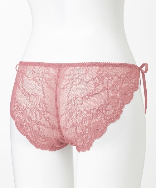 tutuanna（チュチュアンナ）の「ショーツレディース [グラマジック・寄せる]ダマスクドールヒモショーツ（ショーツ・レディース・ブラック/サックスブルー/ピンク/グレー/グリーン・L/M）」の8枚目の写真