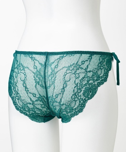 tutuanna（チュチュアンナ）の「ショーツレディース [グラマジック・寄せる]ダマスクドールヒモショーツ（ショーツ・レディース・ブラック/サックスブルー/ピンク/グレー/グリーン・L/M）」の19枚目の写真