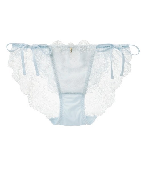 tutuanna（チュチュアンナ）の「ショーツレディース [グラマジック・寄せる]ダマスクドールヒモショーツ（ショーツ・レディース・ブラック/サックスブルー/ピンク/グレー/グリーン・L/M）」の12枚目の写真