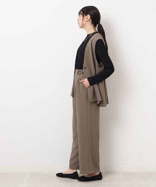 DRESKIP（ドレスキップ）の「◆3シーズン活躍！ しぼしぼハイネックトップス（Tシャツ/カットソー・レディース・オフホワイト/ブルー/ライトグレー/ブラック・02/04/03）」の18枚目の写真