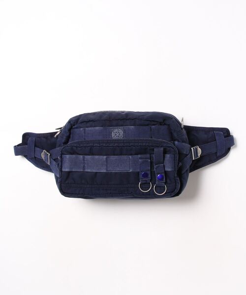 Porter Classic スーパーナイロン ウエストバッグ ブルー Porter Classic / ポータークラシック】SUPER NYLON WAIST BAG（ボディ