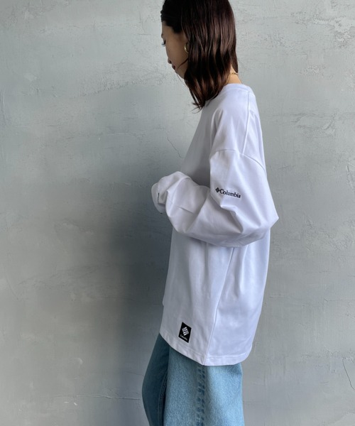 Columbia（コロンビア）の「【WEB限定】[Columbia/コロンビア] Mount Hood バックグラフィック プリントTシャツ（Tシャツ/カットソー・レディース・ダークグリーン/ホワイト/ブラック・M/L）」の12枚目の写真