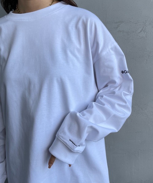 Columbia（コロンビア）の「【WEB限定】[Columbia/コロンビア] Mount Hood バックグラフィック プリントTシャツ（Tシャツ/カットソー・レディース・ダークグリーン/ホワイト/ブラック・M/L）」の17枚目の写真