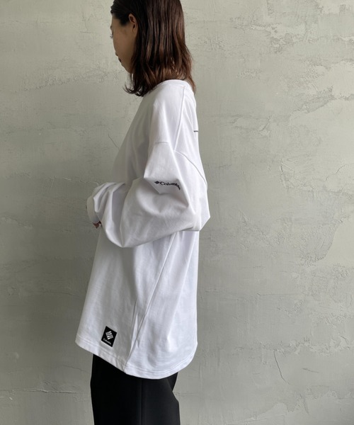 Columbia（コロンビア）の「【WEB限定】[Columbia/コロンビア] Mount Hood バックグラフィック プリントTシャツ（Tシャツ/カットソー・レディース・ダークグリーン/ホワイト/ブラック・M/L）」の15枚目の写真