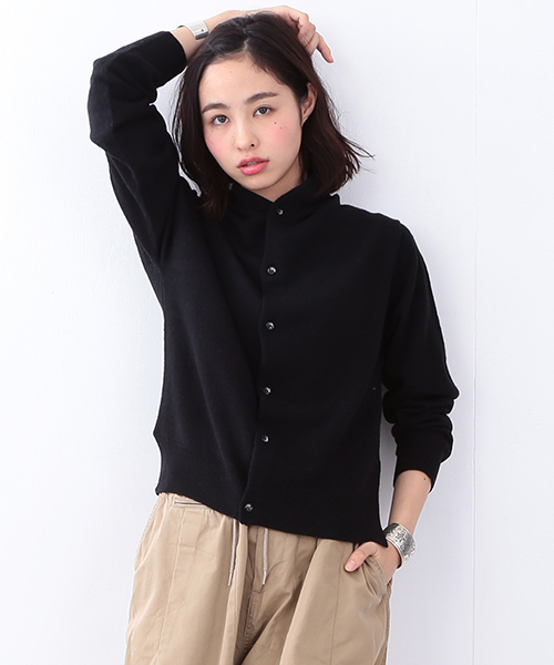 BEAMS BOY(ビームスボーイ)の「BEAMS BOY / 12ゲージ フジヤマ カーディガン(カーディガン/ボレロ・レディース・グレー/ブラック/レッド系その他・ONE SIZE)」の2枚目の写真