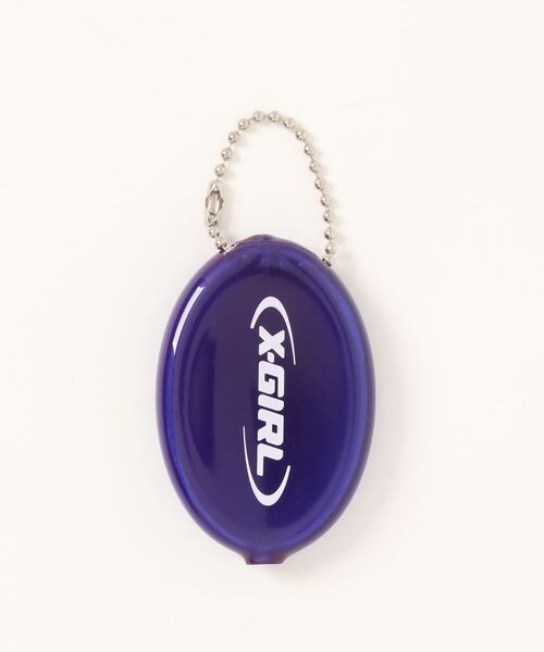 X-girl（エックスガール）の「【X-girl /エックスガール】 BROKEN OVAL LOGO COIN CASE（コインケース・レディース・ブラック/パープル/イエロー・FREE）」の3枚目の写真