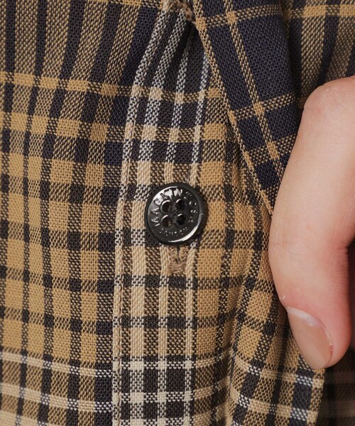 MACKINTOSH LONDON(マッキントッシュ ロンドン)の「オンブレーチェックウールワンピース(ワンピース・レディース・ベージュ系その他・38/40)」の10枚目の写真