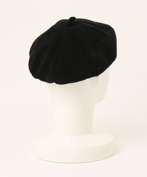 WHO'S WHO gallery（フーズフーギャラリー）の「コーデュロイベレー（ハンチング/ベレー帽・レディース・ブラック/ベージュ・FREE）」の3枚目の写真