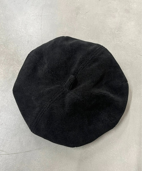 WHO'S WHO gallery（フーズフーギャラリー）の「コーデュロイベレー（ハンチング/ベレー帽・レディース・ブラック/ベージュ・FREE）」の9枚目の写真