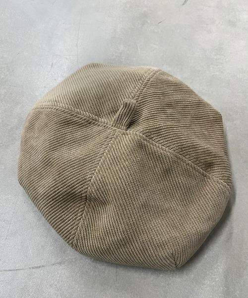 WHO'S WHO gallery（フーズフーギャラリー）の「コーデュロイベレー（ハンチング/ベレー帽・レディース・ブラック/ベージュ・FREE）」の8枚目の写真