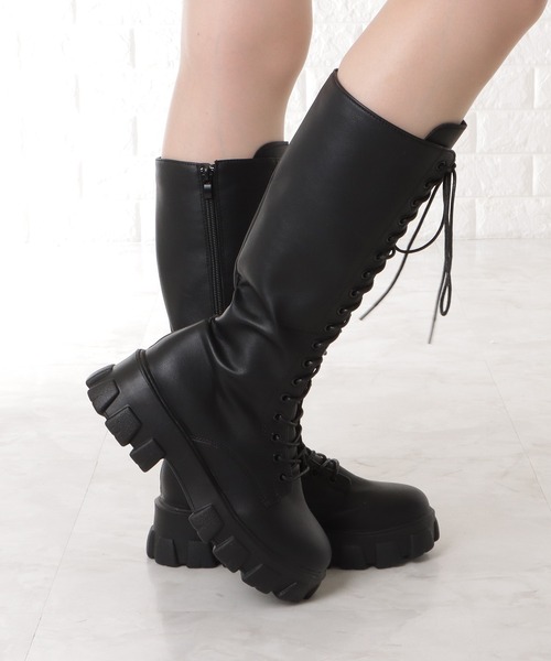 【極美品】◾️DIANA◾️ミドルブーツ◾️サイドジップ◾️トラックソール◾️厚底◾️レザー 2タイプ トラックソール ブーツ ミドルブーツ ショートブーツ